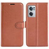 OnePlus Nord CE 2 5G Etui Litchi Brun
