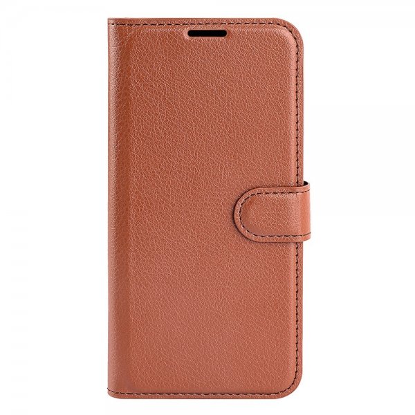 OnePlus Nord CE 2 5G Etui Litchi Brun