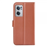 OnePlus Nord CE 2 5G Etui Litchi Brun