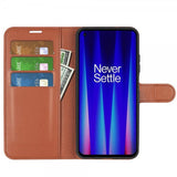 OnePlus Nord CE 2 5G Etui Litchi Brun