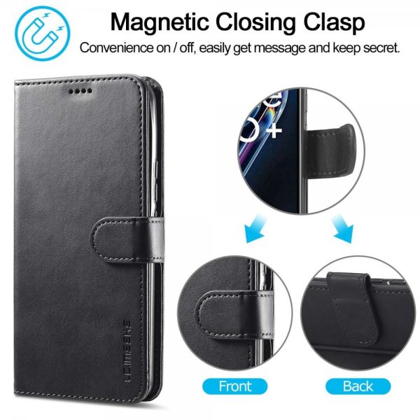 Lc.Imeeke OnePlus Nord CE 2 Lite 5G Cover med Kortrum Stativfunktion Sort