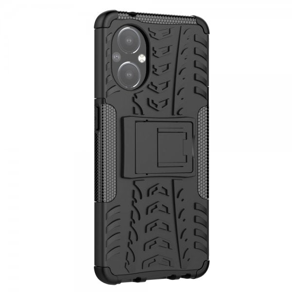 OnePlus Nord N20 5G Cover Dækmønster Stativfunktion Sort