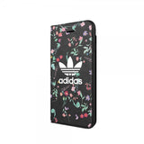 Adidas iPhone 6/6S/7/8/SE Cover OR Booklet Case AOP FW18 Blomster Sort