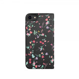 Adidas iPhone 6/6S/7/8/SE Cover OR Booklet Case AOP FW18 Blomster Sort