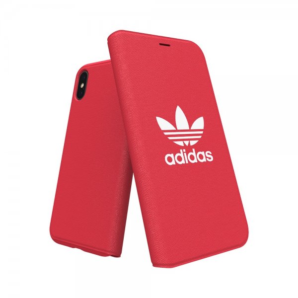 Adidas iPhone X/Xs Cover ELLER Booklet Case ADICOLOR SS18 Rød