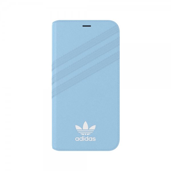 Adidas iPhone X/Xs Cover OR Booklet Case Suede FW18 Blå