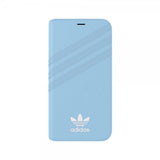 Adidas iPhone X/Xs Cover OR Booklet Case Suede FW18 Blå