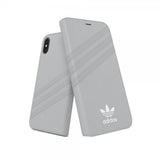 Adidas iPhone X/Xs Cover OR Booklet Case Suede FW18 Grå