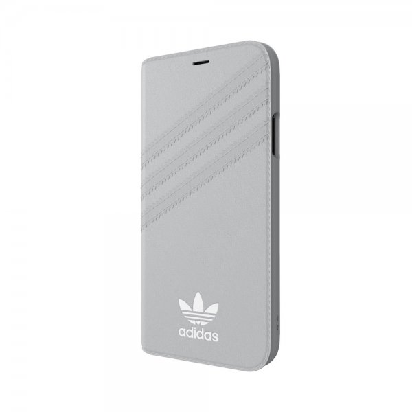 Adidas iPhone X/Xs Cover OR Booklet Case Suede FW18 Grå