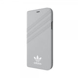 Adidas iPhone X/Xs Cover OR Booklet Case Suede FW18 Grå