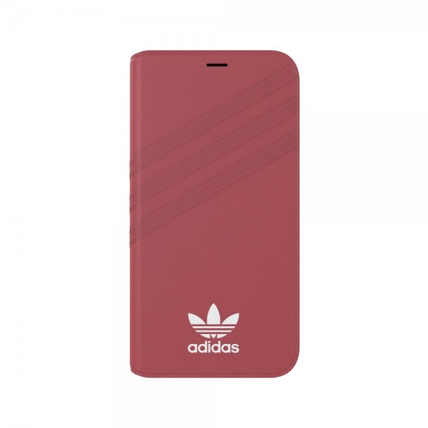 Adidas iPhone X/Xs Cover ELLER Booklet Case Suede FW18 Rosa