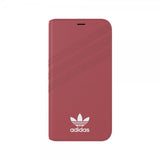 Adidas iPhone X/Xs Cover ELLER Booklet Case Suede FW18 Rosa