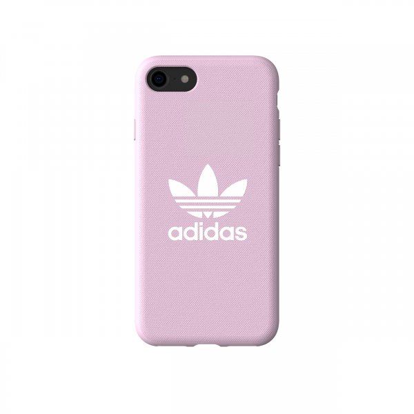 Adidas iPhone 6/6s/7/8/SE Cover OR Moulded Case Canvas FW18 Clear Pink