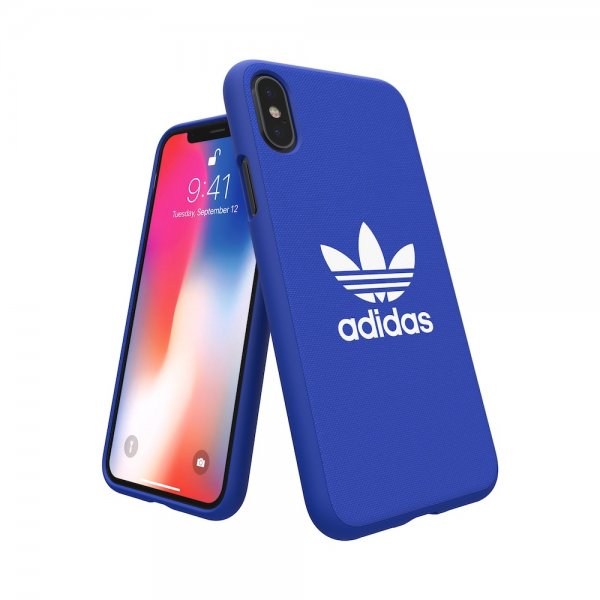 Adidas iPhone X/Xs Cover OR Moulded Case ADICOLOR SS18 Blå