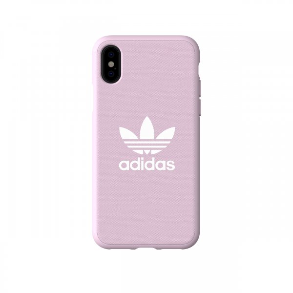 Adidas iPhone X/Xs Cover OR Moulded Case Canvas FW18 Clear Pink