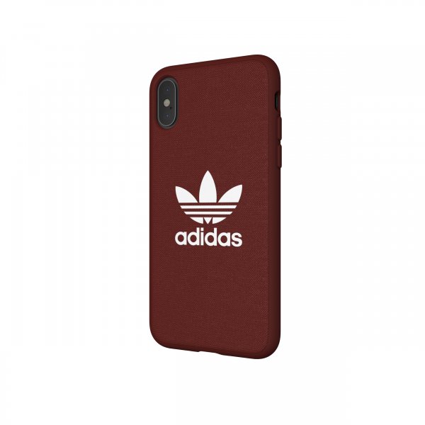 Adidas iPhone X/Xs Cover ELLER Trefoil Snap Case Canvas FW18 Maroon