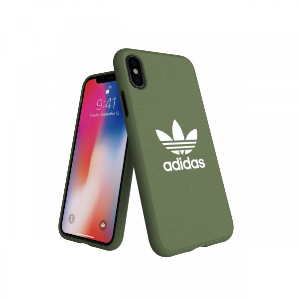 Adidas iPhone X/Xs Cover OR Moulded Case Canvas FW18 Trace Green
