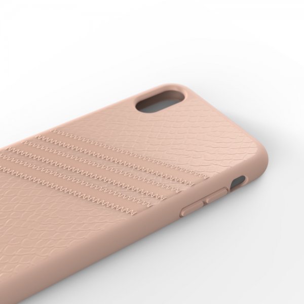 Adidas iPhone Xr Cover ELLER 3-Stripes Snap Case Snake FW18 Rosa