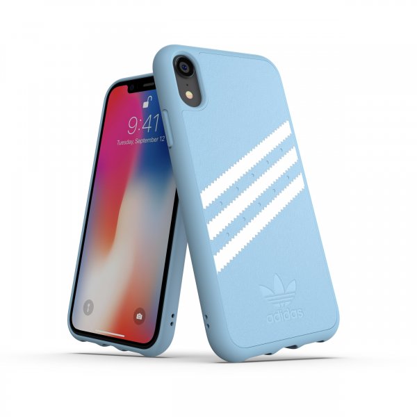 Adidas iPhone Xr Cover OR Moulded Case Suede FW18 Lyseblå