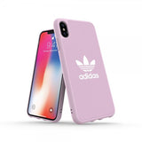 Adidas iPhone Xs Max Cover OR Moulded Case Canvas FW18 Clear Pink