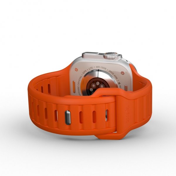 KeyBudz Apple Watch 44/45/46mm/Apple Watch Ultra Rem Journey Electric Orange