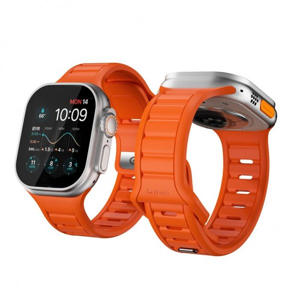 KeyBudz Apple Watch 44/45/46mm/Apple Watch Ultra Rem Journey Electric Orange