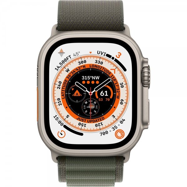 Apple Original Apple Watch Ultra 49mm Rem Alpine Loop Large Grøn