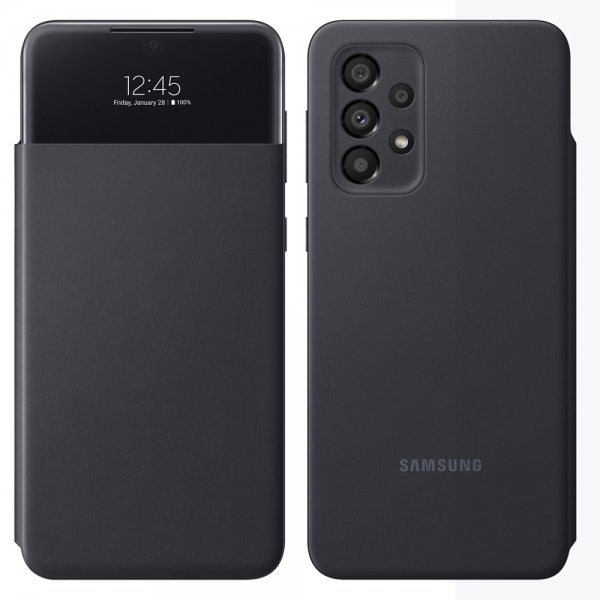Samsung Original Galaxy A33 5G Etui Smart S View Wallet Cover Sort