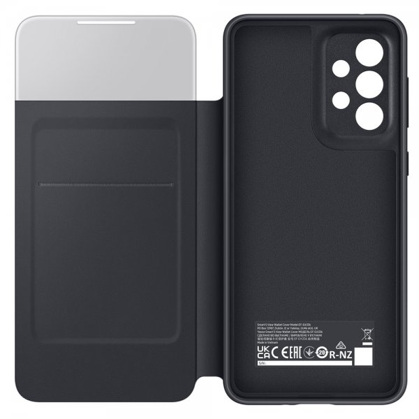 Samsung Original Galaxy A33 5G Etui Smart S View Wallet Cover Sort