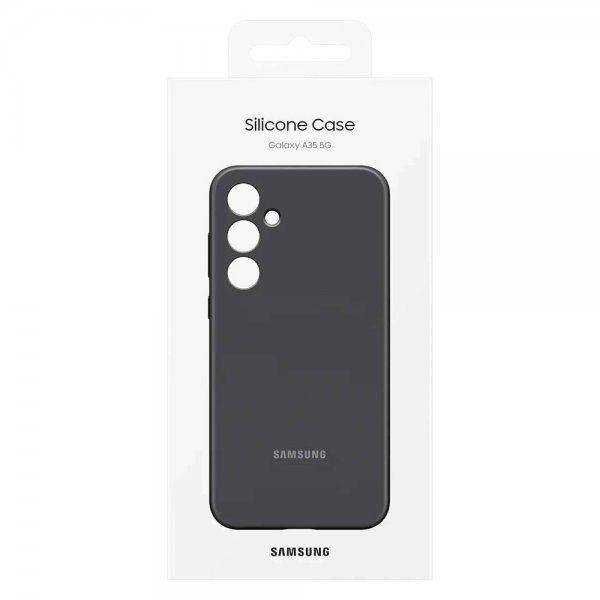 Samsung Original Galaxy A35 Cover Silikone Case Sort