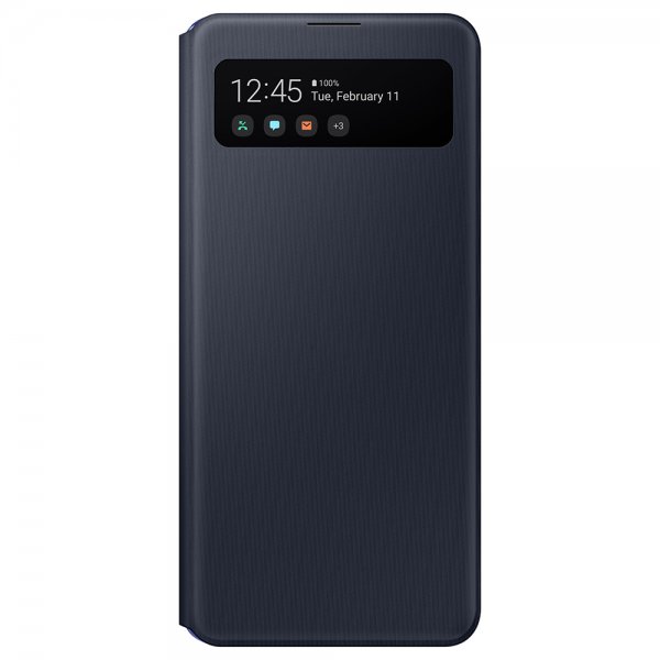Samsung Original Galaxy A41 Etui Smart S View Wallet Cover Sort