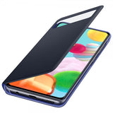 Samsung Original Galaxy A41 Etui Smart S View Wallet Cover Sort