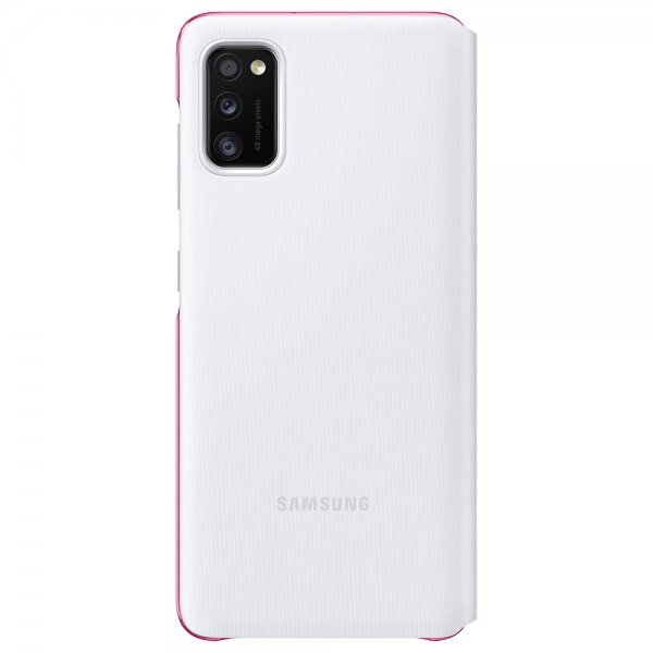 Samsung Original Galaxy A41 Cover Smart S View Wallet Cover Hvid