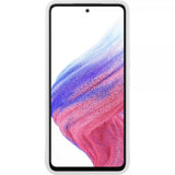 Samsung Original Galaxy A53 5G Cover Protective Standing Cover Transparent Hvid