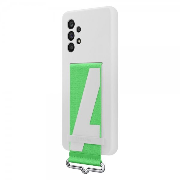 Samsung Original Galaxy A53 5G Cover Silikone Cover med Rem Hvid