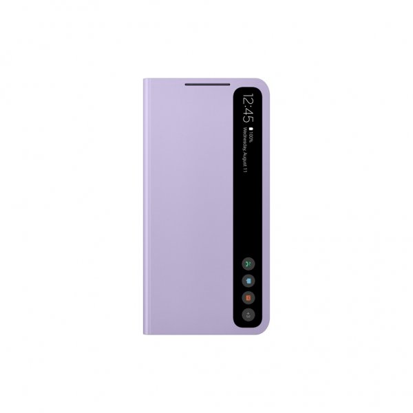 Samsung Original Galaxy S21 FE Etui Smart Clear View Cover Lavendel