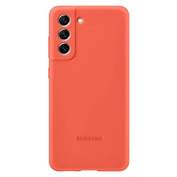 Samsung Original Galaxy S21 FE Skal Silicone Cover Coral