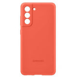 Samsung Original Galaxy S21 FE Skal Silicone Cover Coral