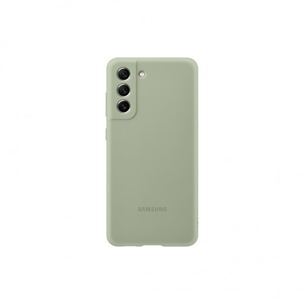 Samsung Original Galaxy S21 FE Cover Silikone Cover Oliven Grøn