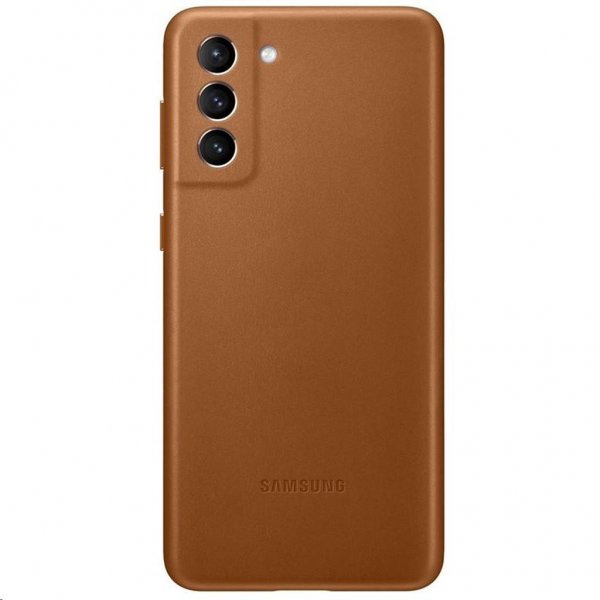 Samsung Original Galaxy S21 Plus Cover Læder Brun