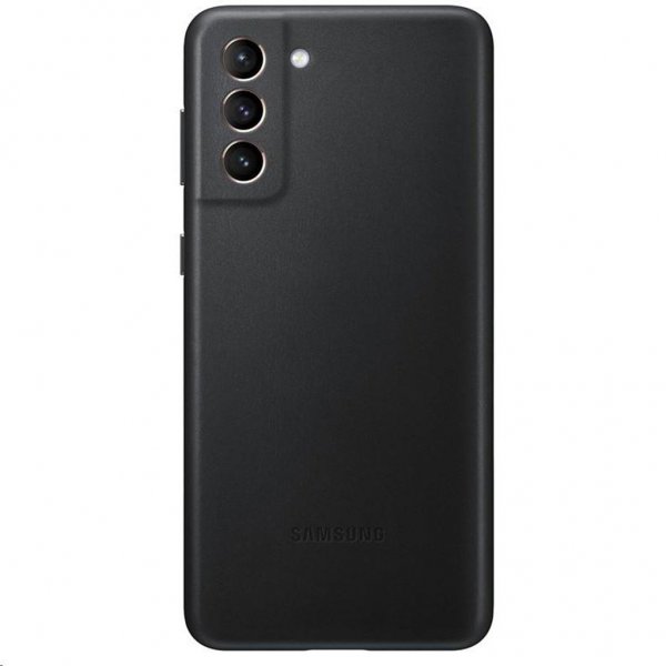 Samsung Original Galaxy S21 Plus Cover i Læder Sort