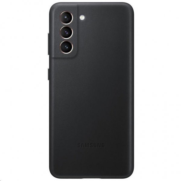 Samsung Original Galaxy S21 Cover i Læder Sort
