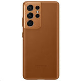 Samsung Original Galaxy S21 Ultra Cover Læder Brun