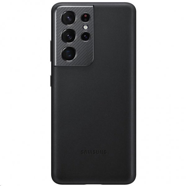 Samsung Original Galaxy S21 Ultra Cover i Læder Sort