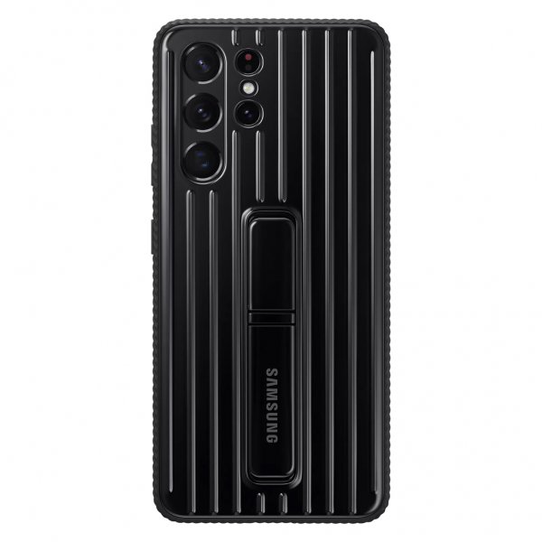 Samsung Original Galaxy S21 Ultra Cover Protective Standing Cover Sort
