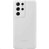 Samsung Original Galaxy S21 Ultra Cover Silikone Cover Lysegrå