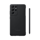 Samsung Original Galaxy S21 Ultra Cover Silicone Cover med S Pen Sort