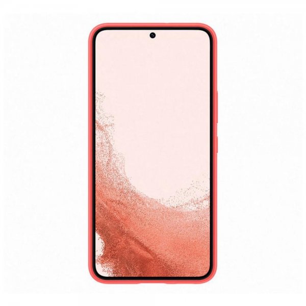 Samsung Original Galaxy S22 Plus Cover Silikone Cover Coral