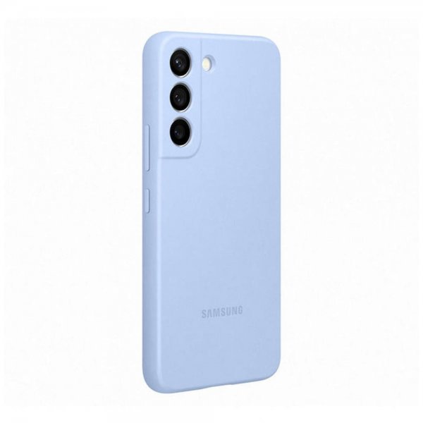 Samsung Original Galaxy S22 Plus Cover Silicone Cover Sky Blue