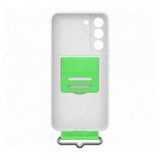 Samsung Original Galaxy S22 Plus Skal Silikone Cover med Rem Hvid